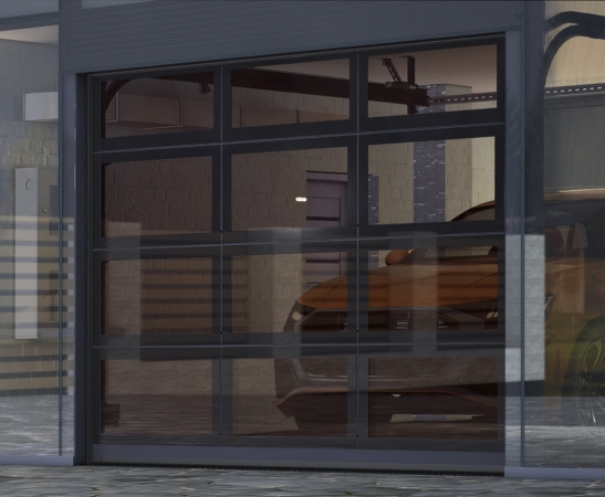 Панорамные ворота Алютех AluPro в Нарткале