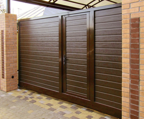 Ворота с калиткой в Нарткале