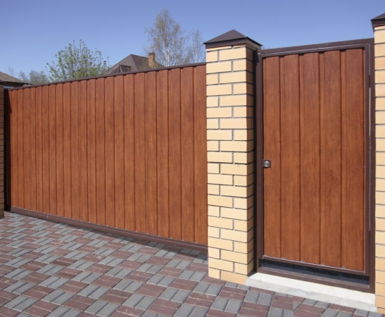 Ворота из металлического сайдинга в Нарткале